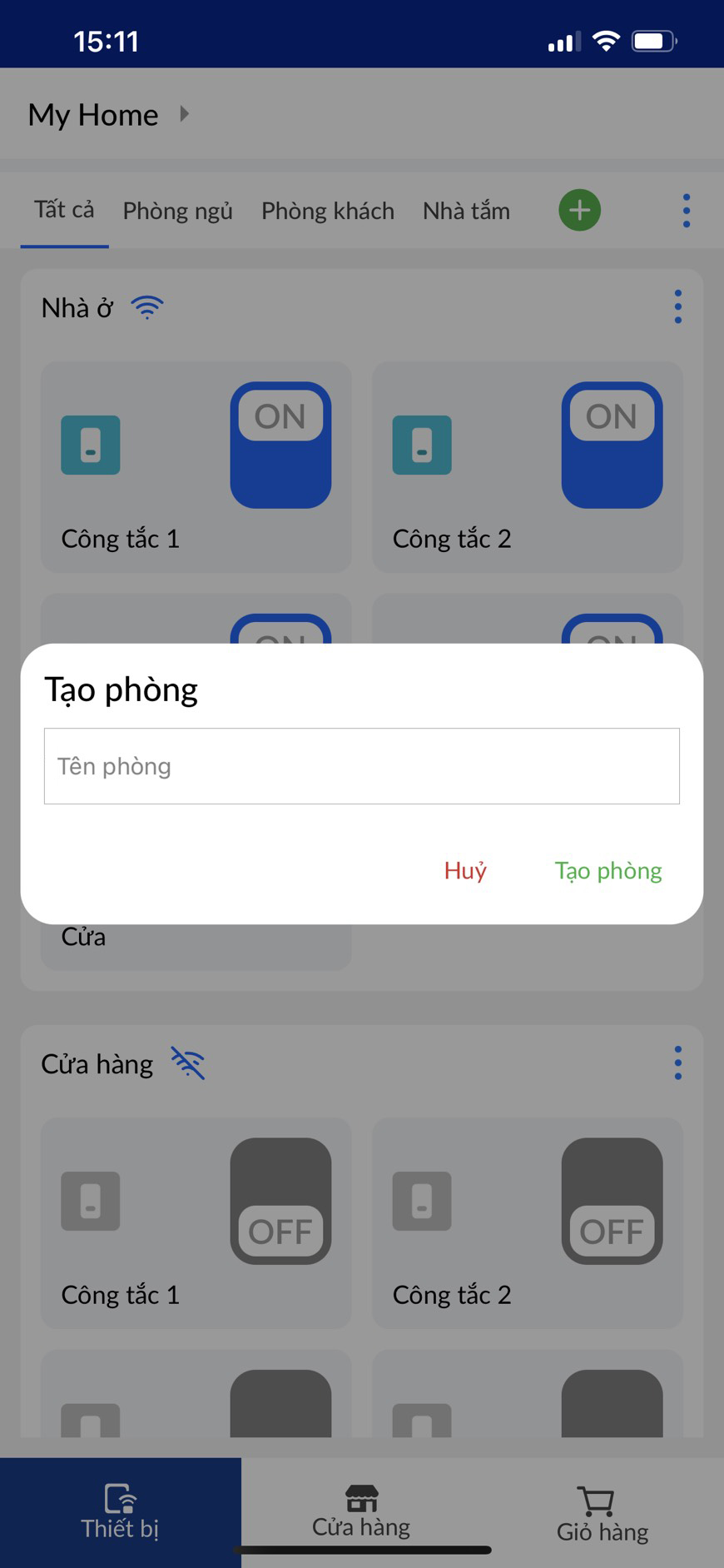 App IOT, Smart Home